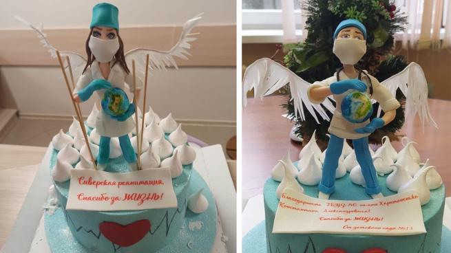 Спасибо за жизнь: Гатчинским медикам подарили авторские торты